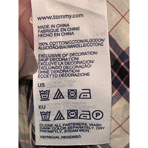 Hilfiger Denim Preppy Studious Black White Plaid Short Sleeves Drop Waist Dress - Picture 11 of 11